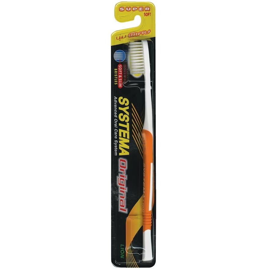 

Systema Зубная щетка Soft Slim Original Super Soft 1'S (Смешанные цвета), Orange