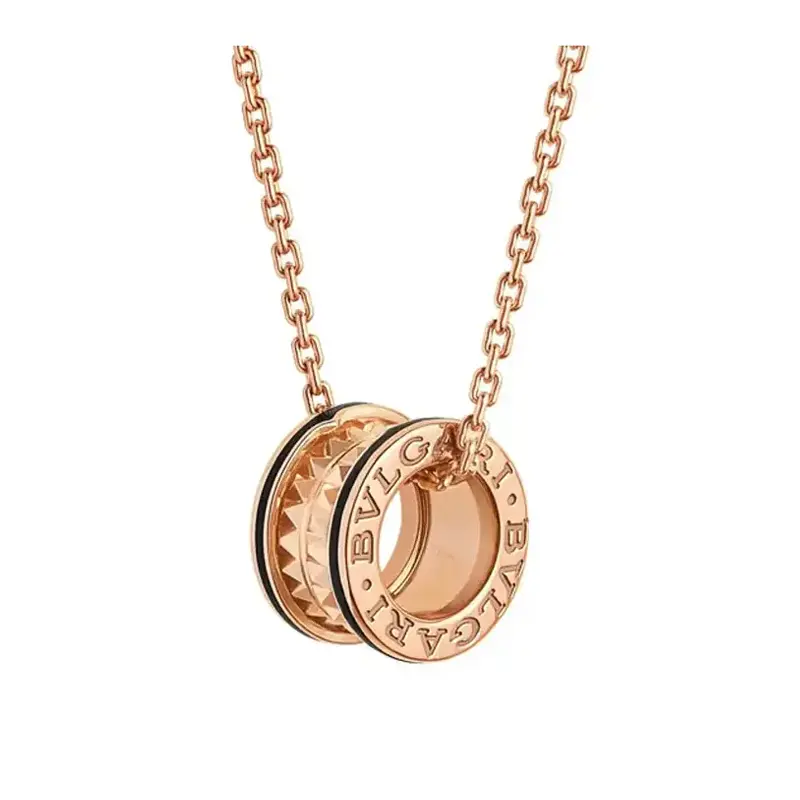 Ожерелье B.Zero1 Series K Gold Unisex Rose Gold BVLGARI, розовое золото — фото 3