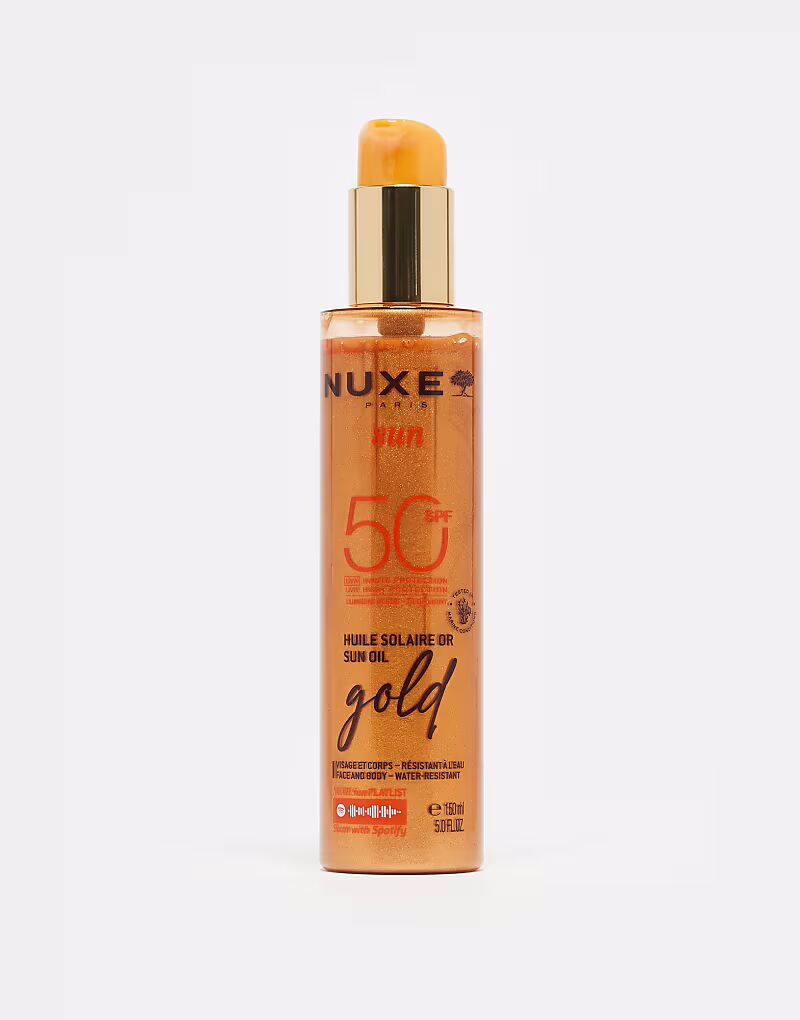 

Солнцезащитное масло Gold Sun Oil с высокой степенью защиты SPF 50, 150 мл Nuxe
