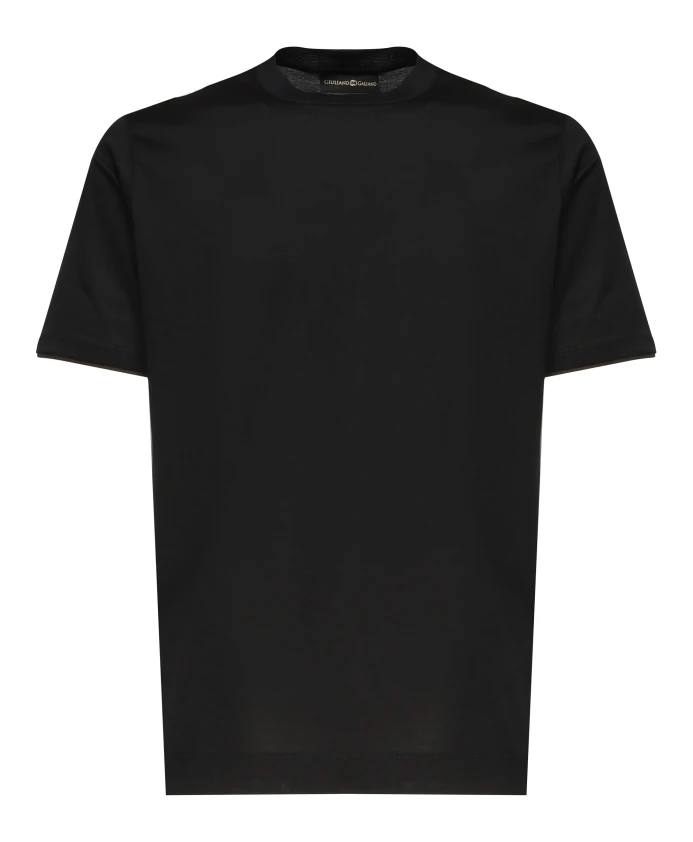 

Черные футболки и поло с круглым вырезом Giuliano Galiano, черный