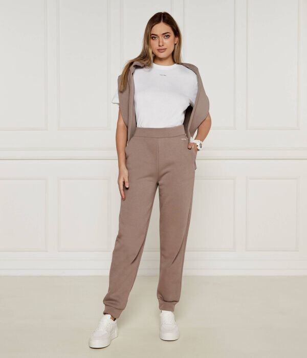 Штаны спортивные Calvin Klein Regular Fit, бежевый — фото 2