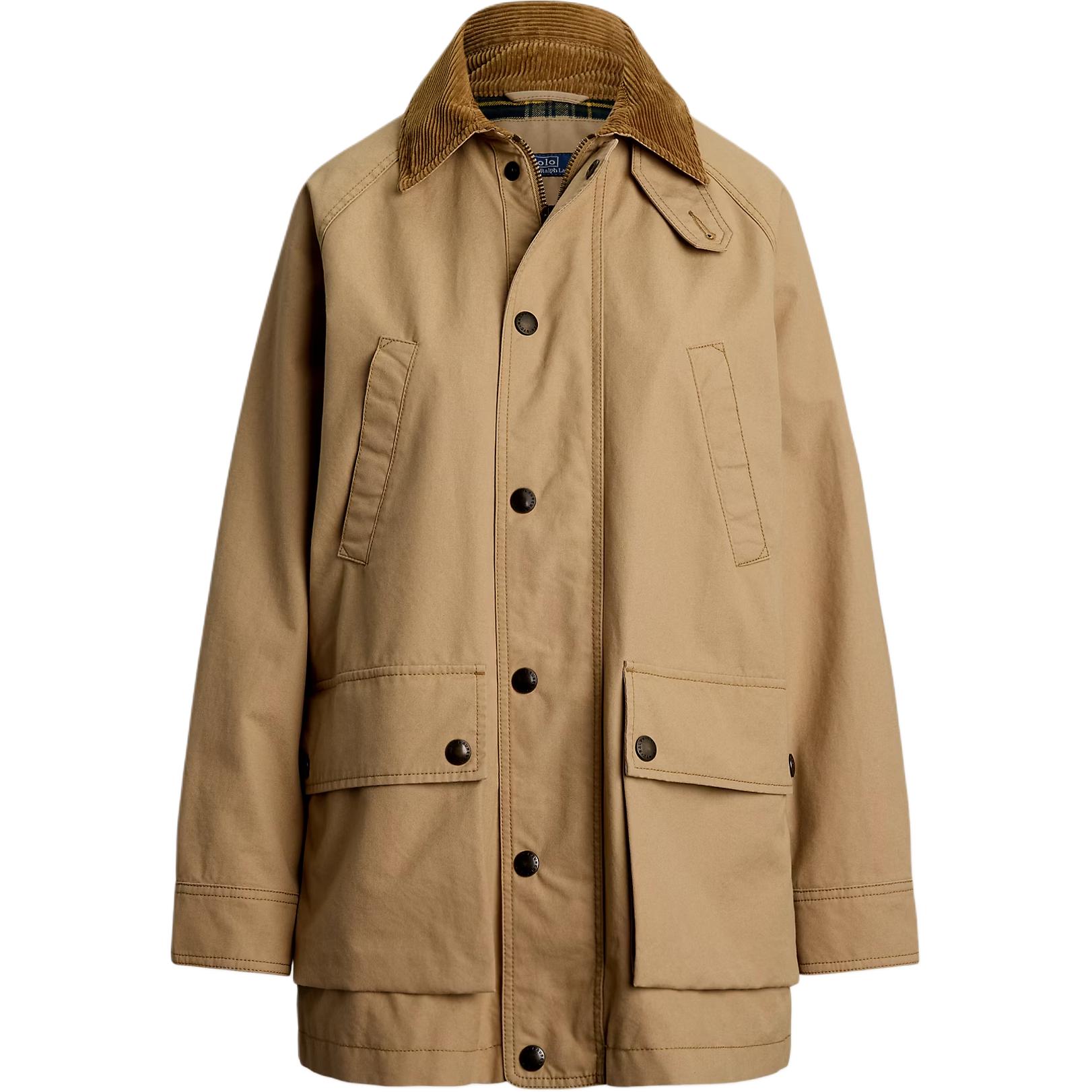 

Куртка с вельветовым воротником и клапанным карманом Polo Ralph Lauren, хаки