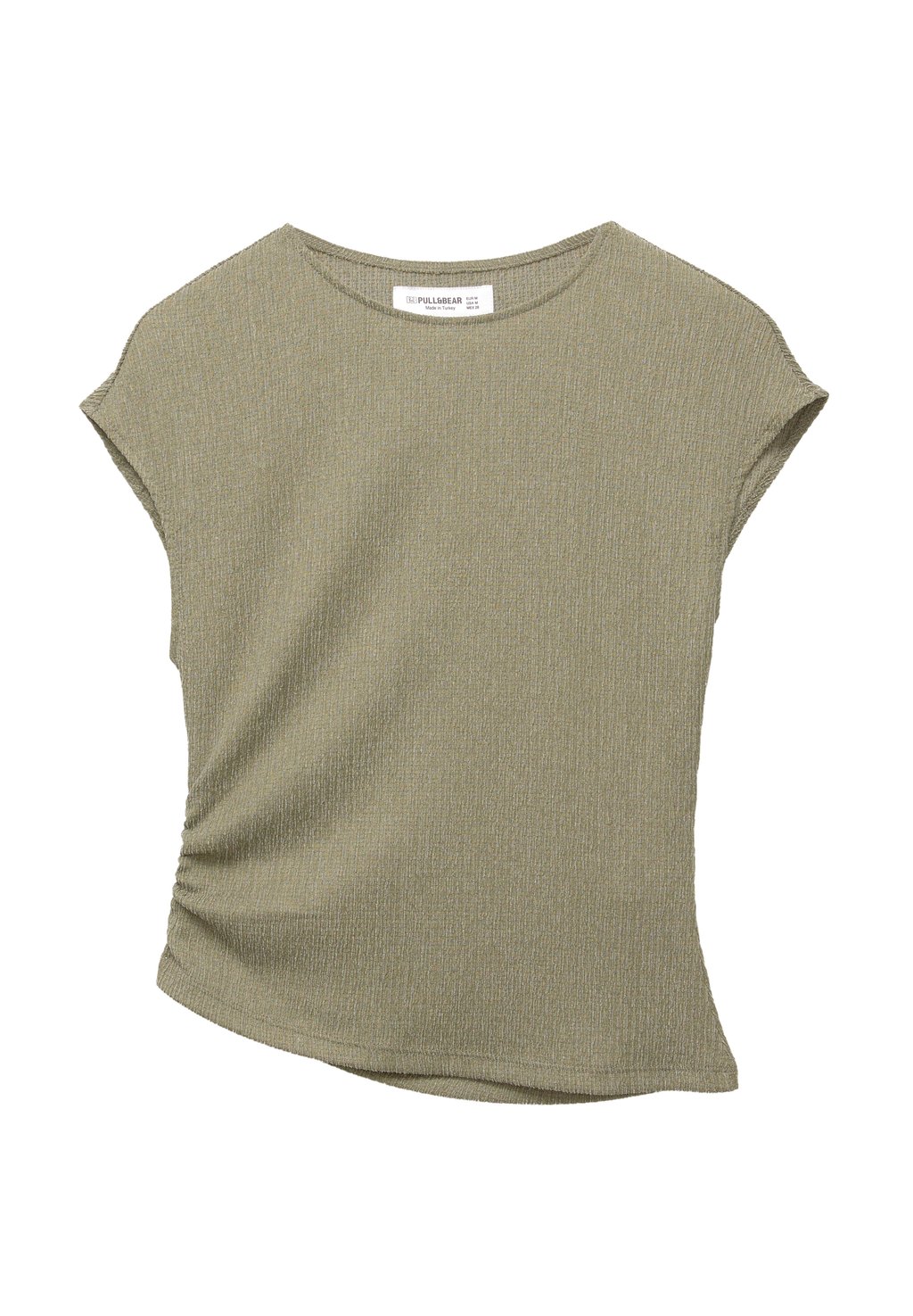 

Футболка с принтом CREPE PULL&BEAR, хаки