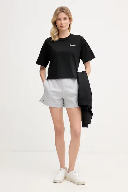 Топ Lacoste Укороченный, Черный — фото 2