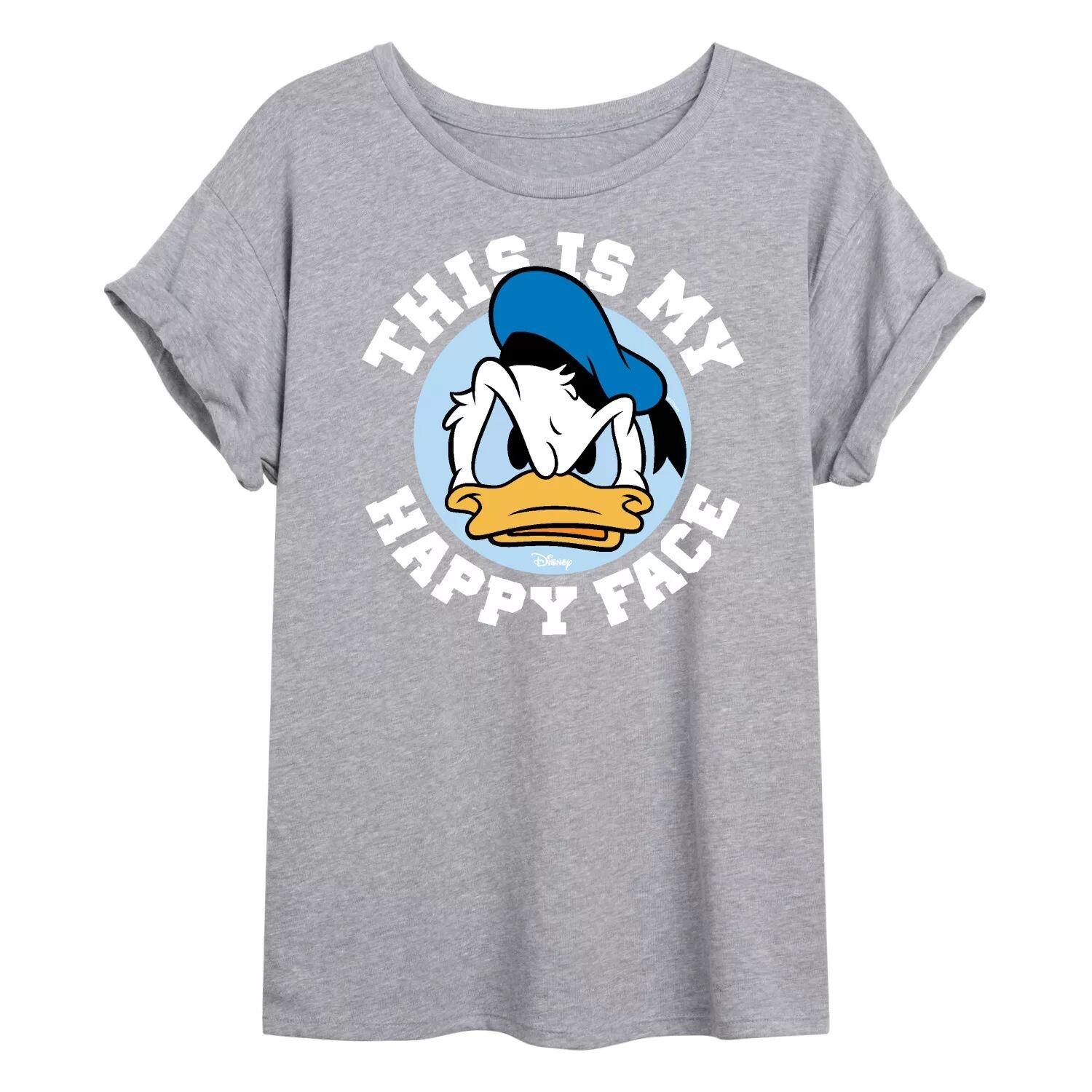 

Футболка с струящимся рисунком Disney's Donald Duck Juniors Donald Happy Face Licensed Character