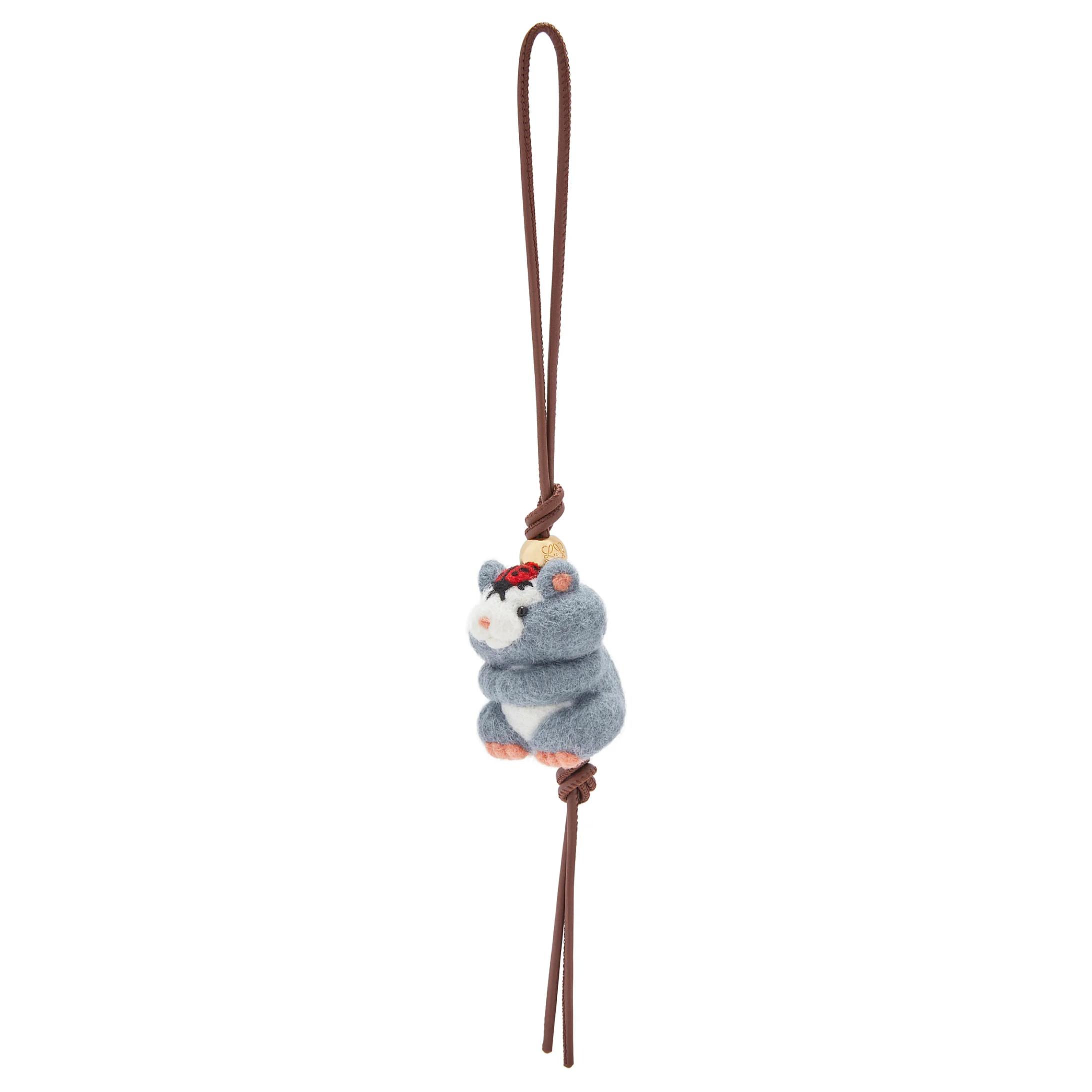 LOEWE Сумка из фетра Suna Fujita в серо-голубом цвете, Gray Blue — фото 2