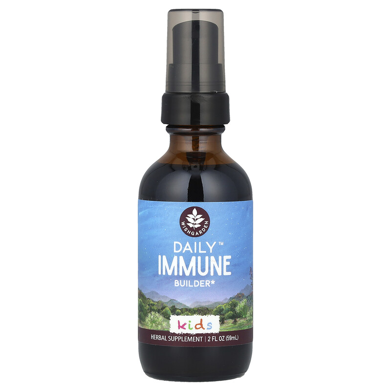 

WishGarden Herbs, Kids, Daily Immune Builder, 59 мл (2 жидк. унц.)