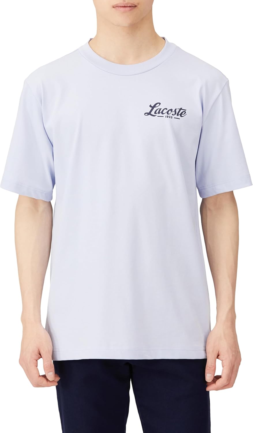 

Футболка LACOSTE Футболка Lacoste Golf с принтом на спине, сухая, мужская, светло-синий