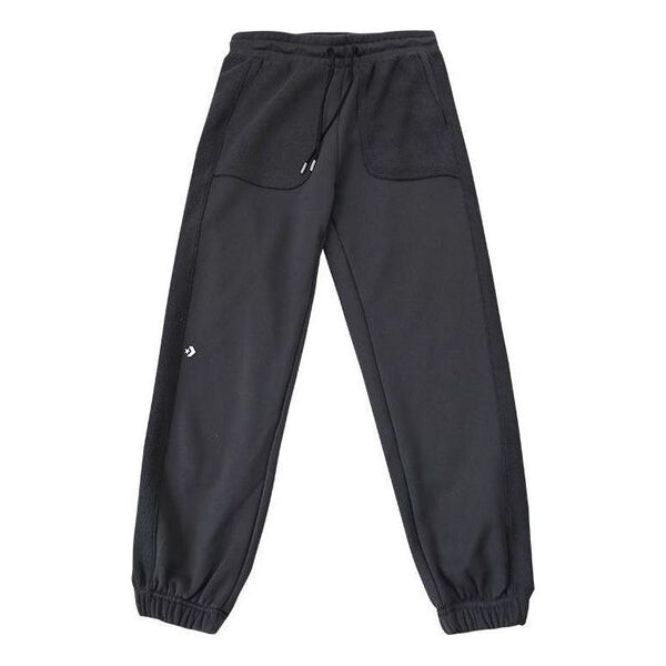 

Брюки loose fleece sweatpants 'black' Converse, черный