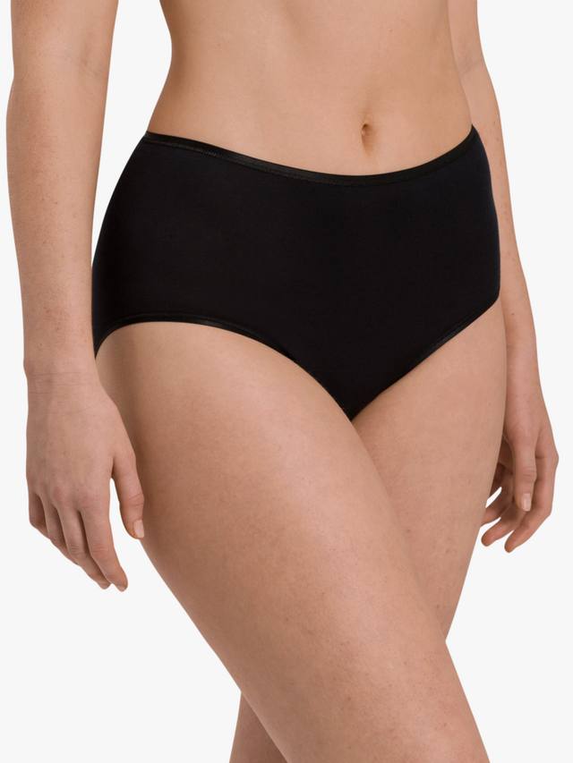 

Хлопковые бесшовные макси-трусы Hanro, Black