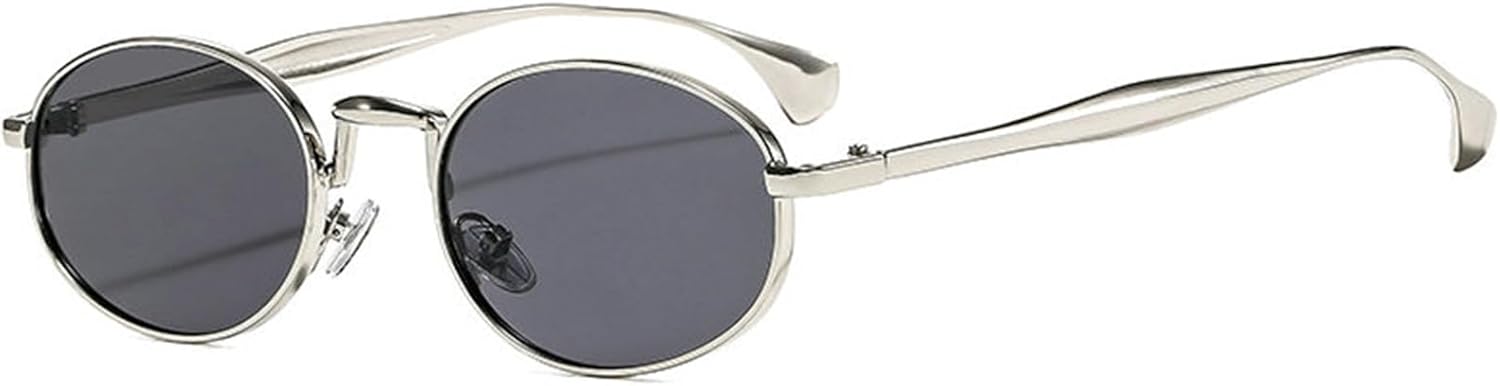 

Солнцезащитные очки Willochra в стиле ретро, ​​овальные, для женщин и мужчин, модные маленькие круглые солнцезащитные очки в золотой оправе, стильные металлические солнцезащитные очки, C2