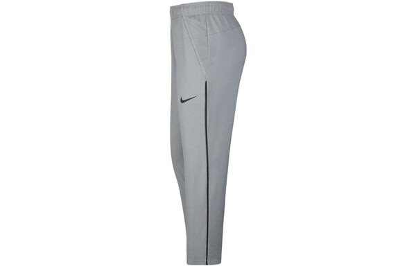 Брюки men's dri-fit solid color logo straight breathable sports pants/trousers/joggers gray Nike, мультиколор — фото 3