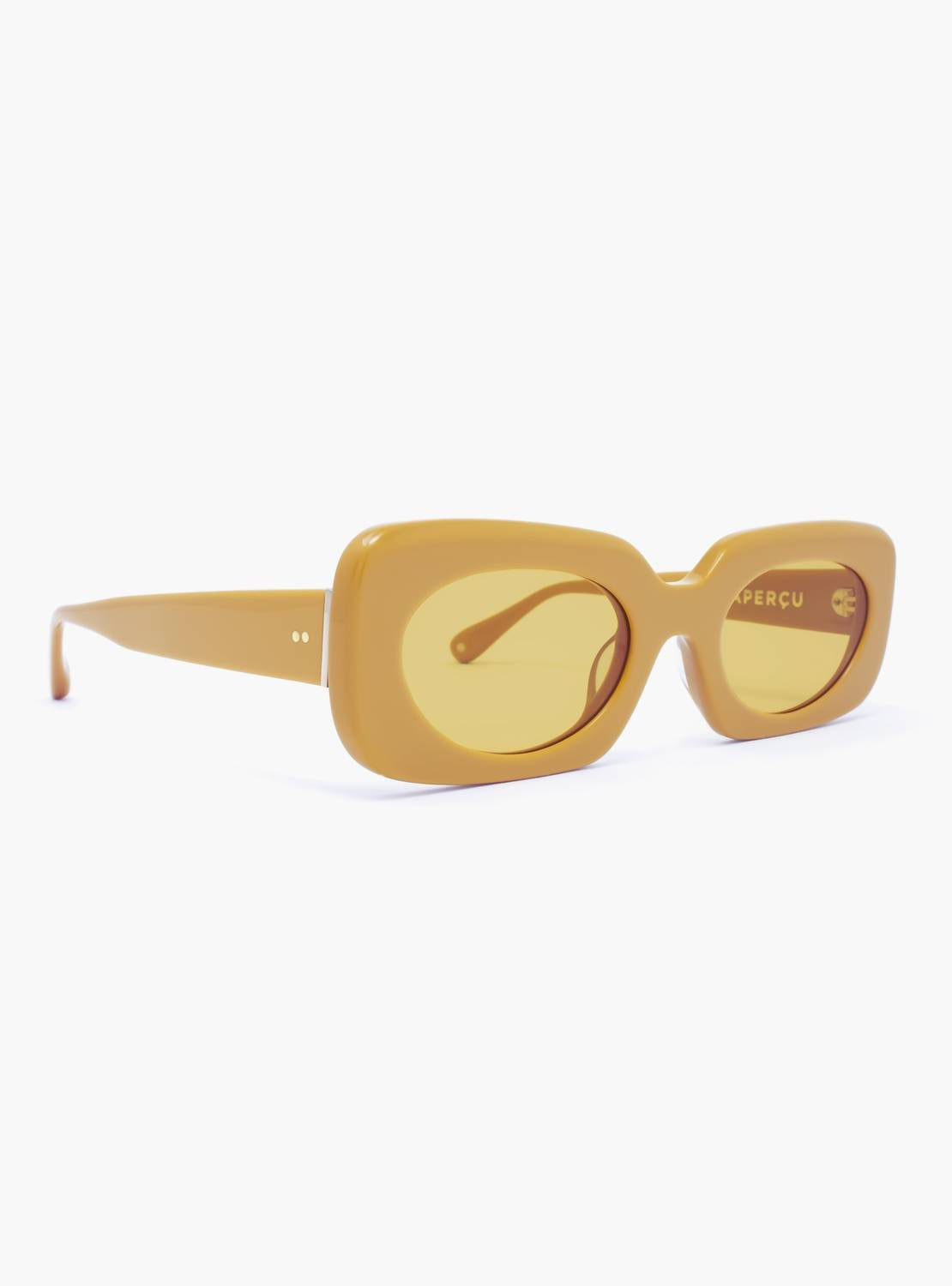 

Женские солнцезащитные очки Alyssa 01 в горчичном цвете Aperçu Eyewear, Mustard