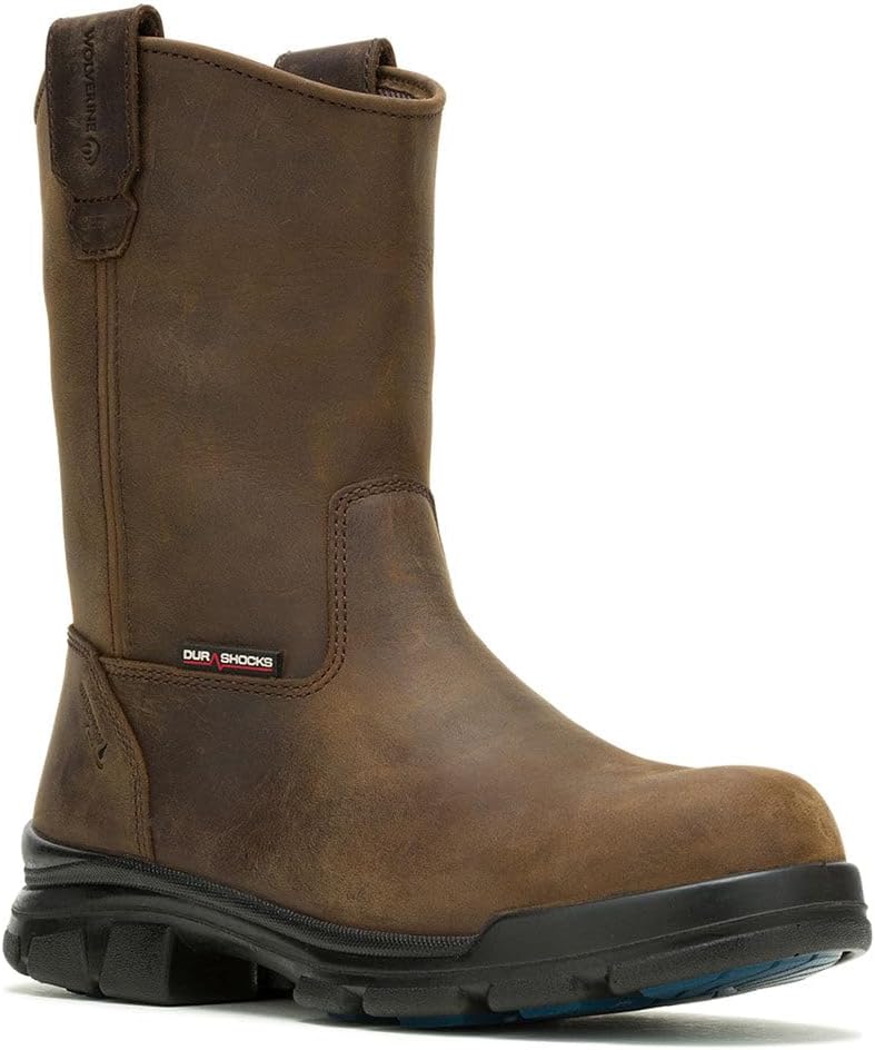 

Мужские сапоги Wolverine Durashocks Sr Icon водонепроницаемые Carbonmax Wellington, темно-коричневый