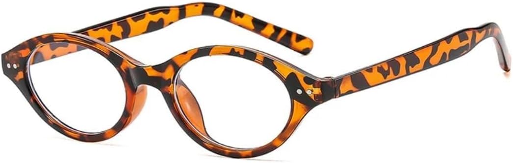 

Солнцезащитные очки с защитой UV400 | Маленькие овальные заклепки, цветные линзы | Для женщин и мужчин, для занятий спортом на открытом воздухе и вождения LXLHWN, Leopard Clear