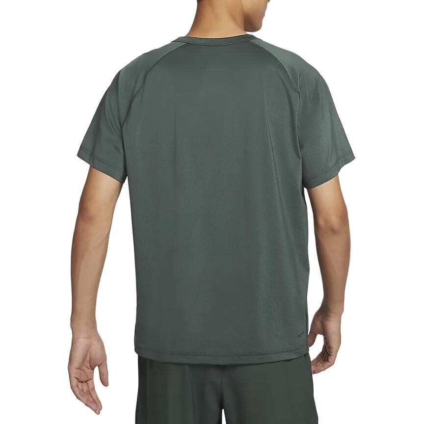 Футболка Dri-Fit Rise 365 мужская зеленая античная Nike, зеленый — фото 2