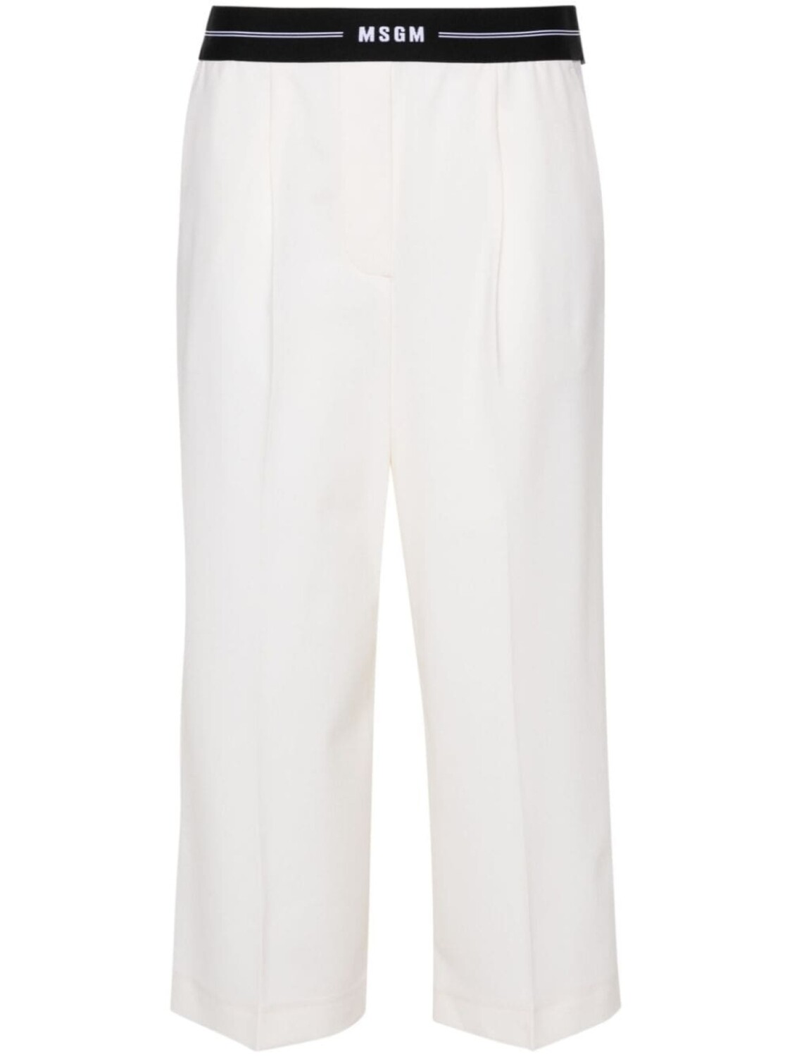 

Укороченные брюки с логотипом MSGM, белый