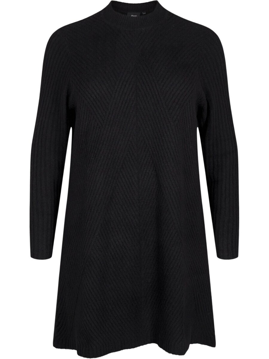 

Вязаное платье Zizzi Knitted dress CACOMFY, черный