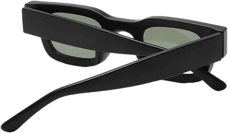 

Популярные солнцезащитные очки в стиле ретро с металлическими шарнирами, маленькие, прямоугольные, с защитой от УФ-излучения UV400 UATXTAU, Matte Black Pink