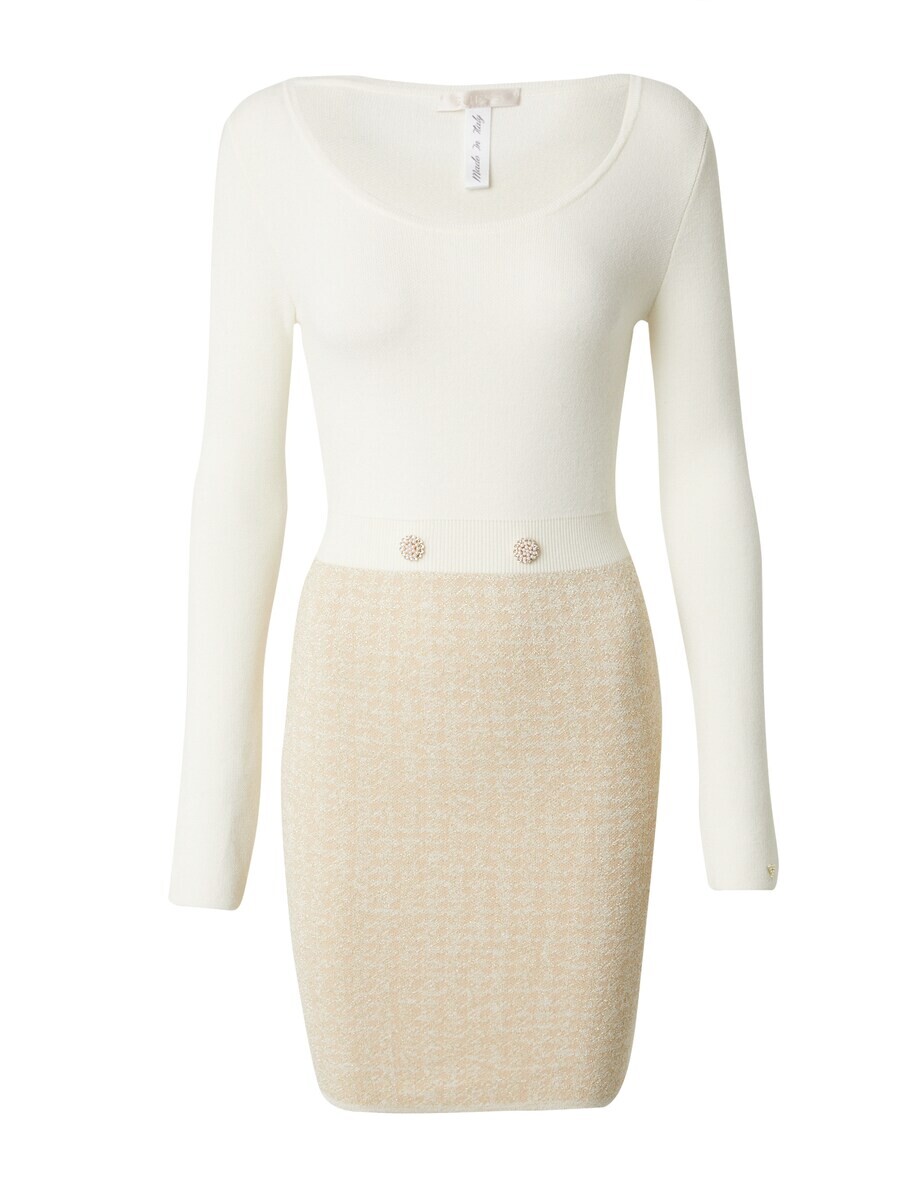 

Вязаное платье GUESS Knitted dress Gabriella, цвет white/wool white