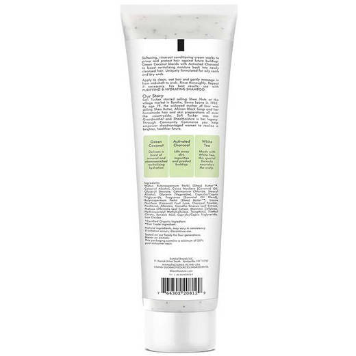 Кондиционер для волос, 296 мл Shea Moisture Green Coconut & Activated Charcoal Purifying & Hydrating Lite Conditioner, Inna marka — фото 4