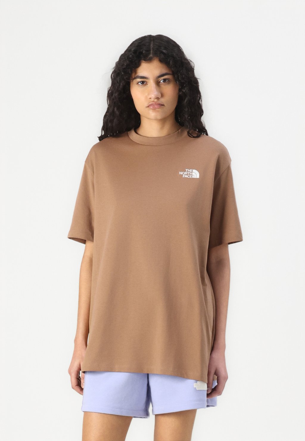 

Рубашка с принтом ESSENTIAL OVERSIZE TEE The North Face, светло-коричневый