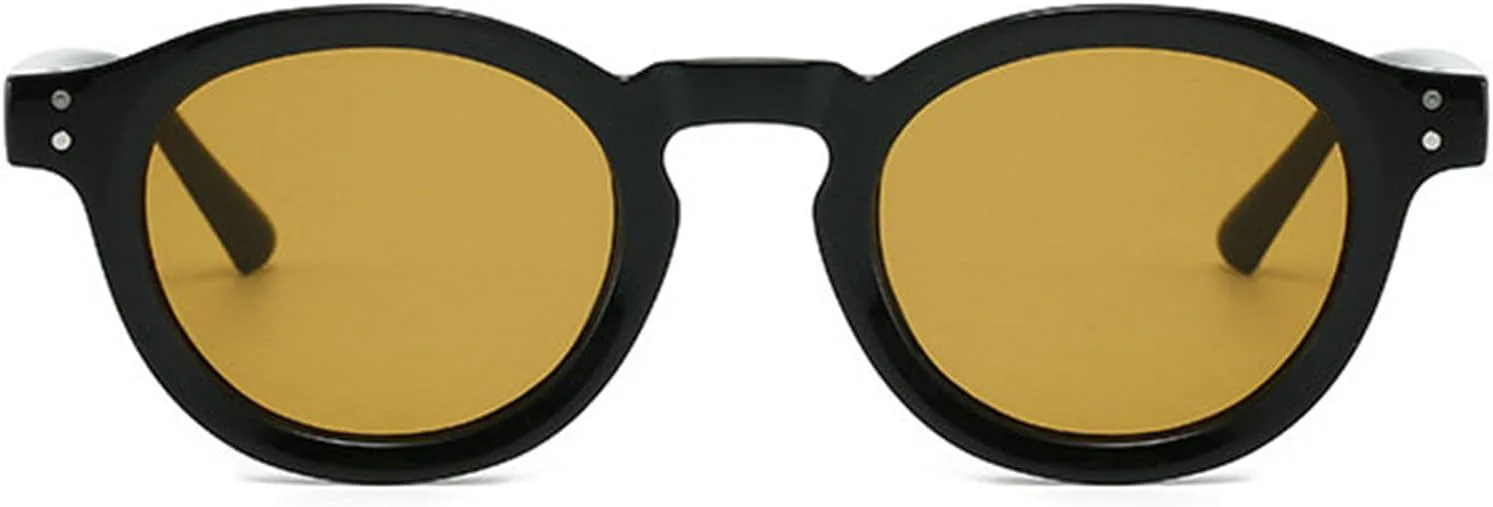 

Солнцезащитные очки Willochra в стиле ретро, ​​круглые, женские и мужские, модные, цвета шампанского, с защитой от УФ-излучения UV400, мужские, в стиле панк, C2