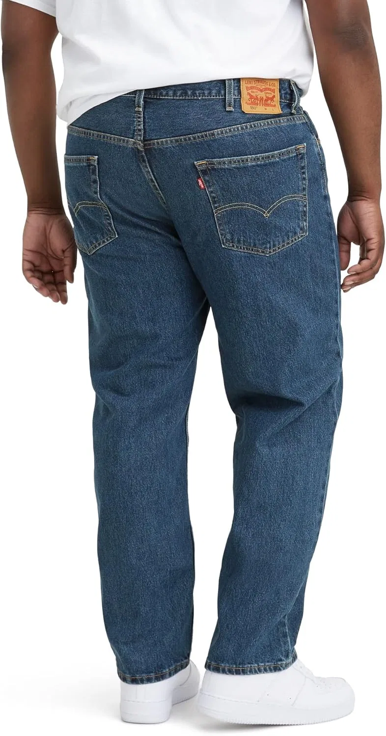 Джинсы Relaxed Fit, Levi's, Big & Tall, Темный Stonewash — фото 2