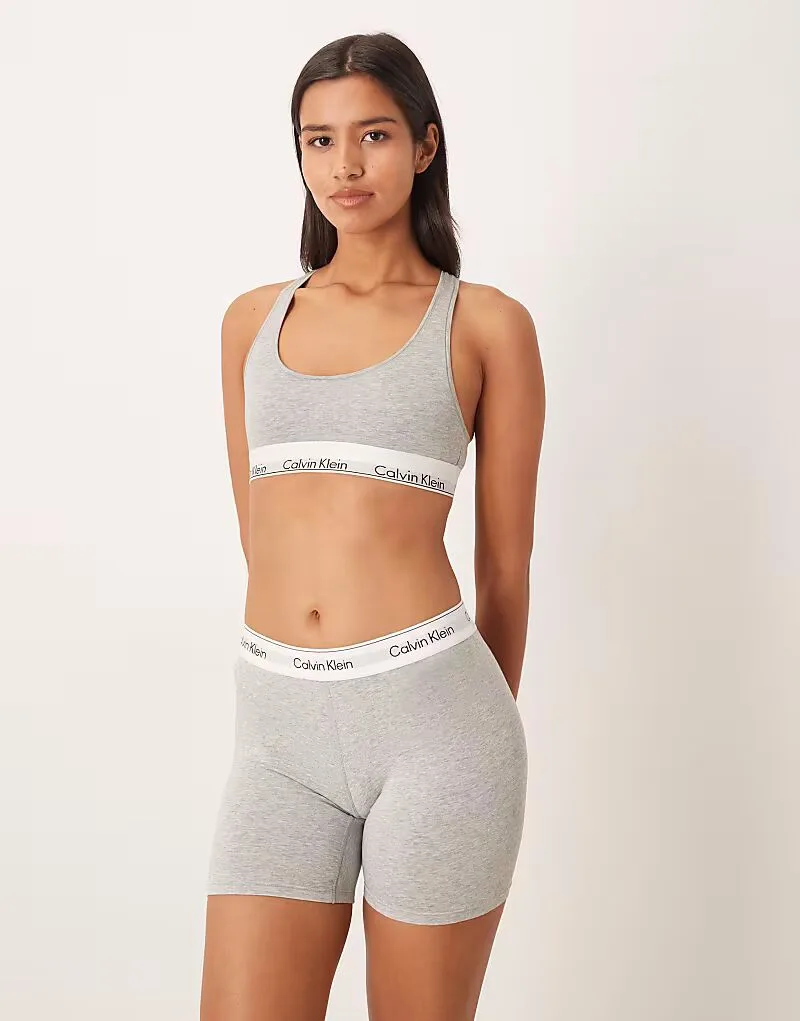 Боксеры Calvin Klein Icon из хлопка и модала серого цвета — фото 2