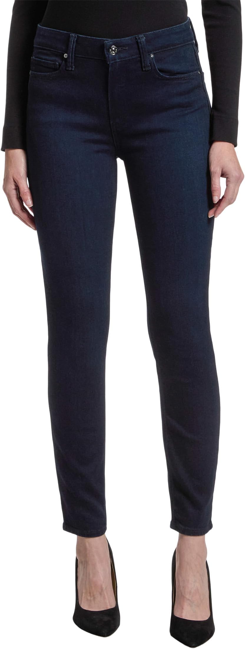 

Джинсы Paige Women's Hoxton Ankle Seamed Beltloops In Thames, Thames