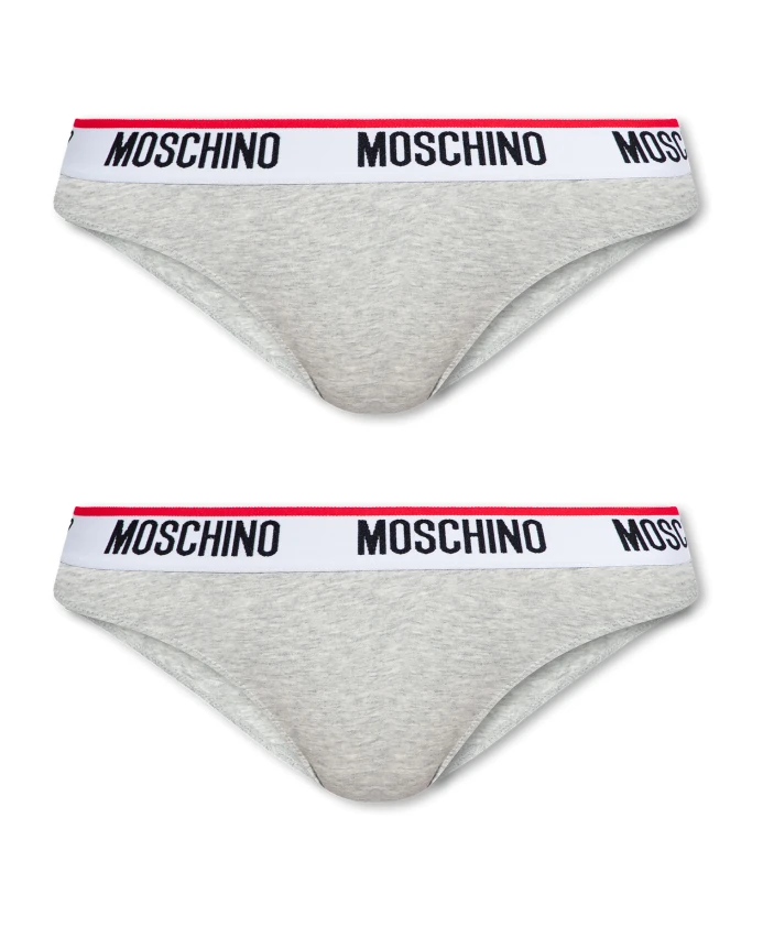 

Фирменные трусы упаковка из 2 шт Moschino, серый
