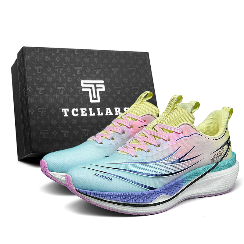 

Коллекция Thunder And Lightning, низкие кроссовки для бега, мужская коробка TCELLARS, Grass Yellow