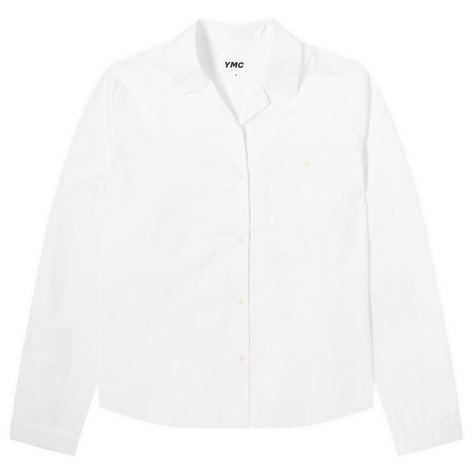 

Рубашка Ymc Annie Pleated Back Shirt, белый