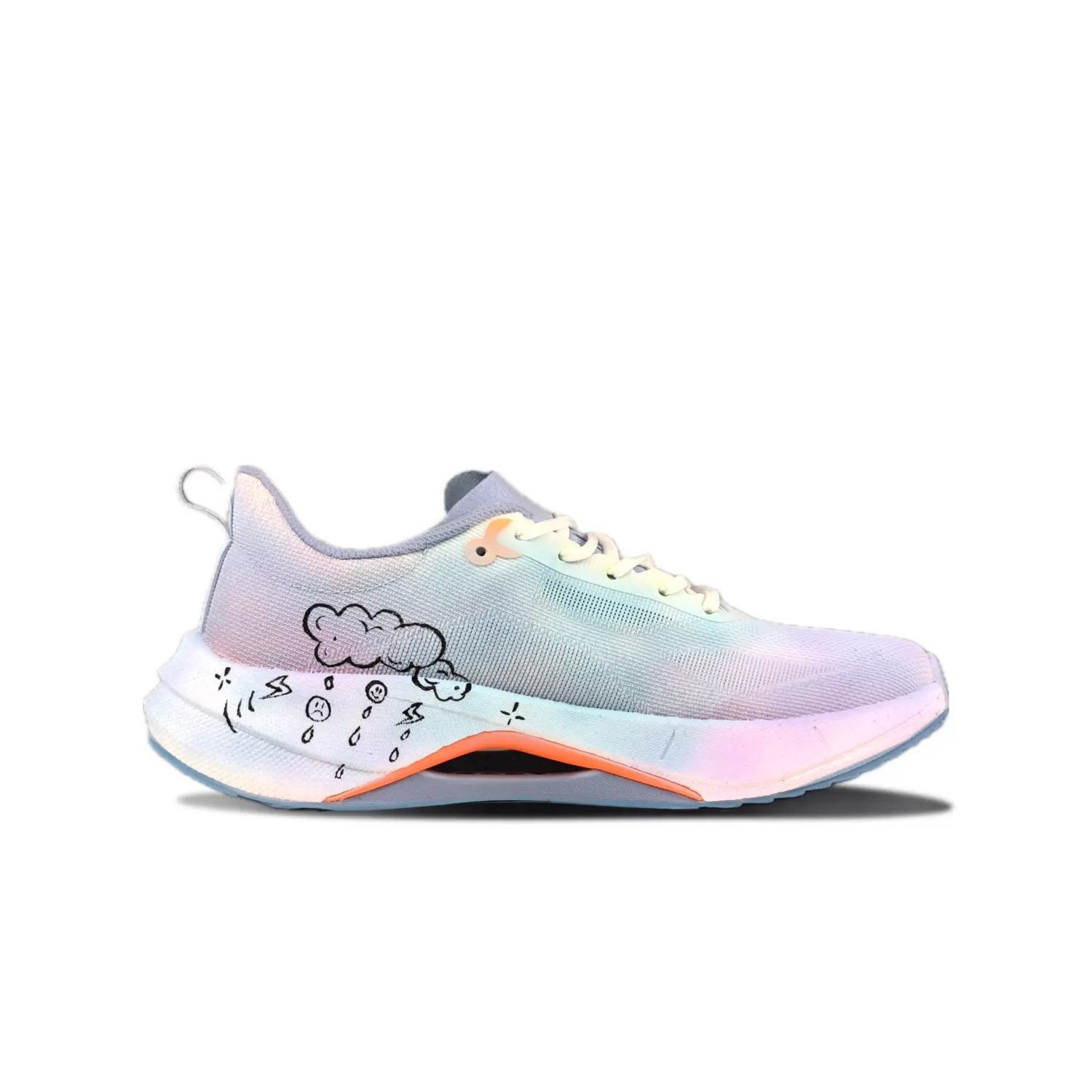 

Кроссовки Super Light 21 для бега мужские с низким верхом белые/оранжевые Lining