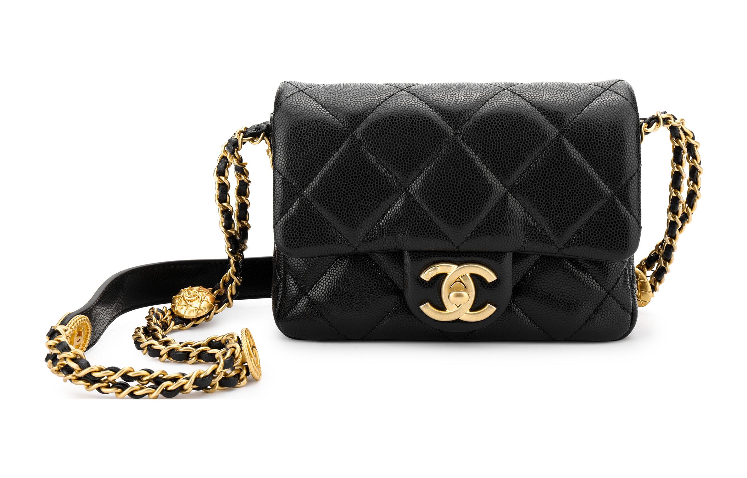 CHANEL Текстурированная кожаная сумка через плечо — фото 2