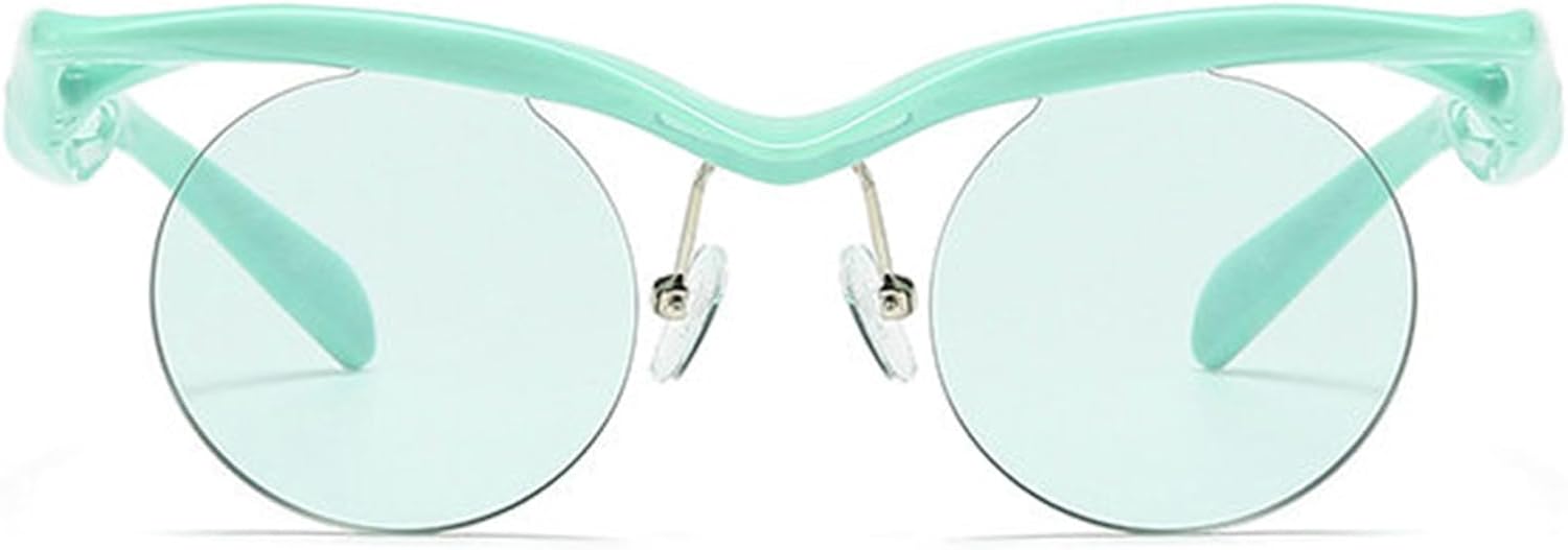 

Солнцезащитные очки Willochra в маленькой круглой оправе в стиле панк для женщин и мужчин, роскошные винтажные солнцезащитные очки без оправы для женщин, защита от УФ-излучения UV400, C5