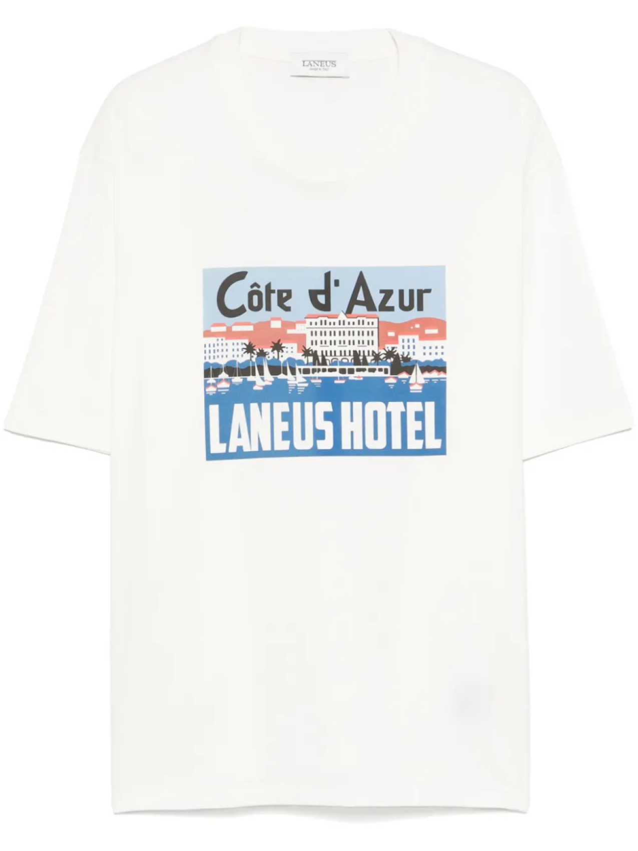 

Футболка с принтом Laneus, белый