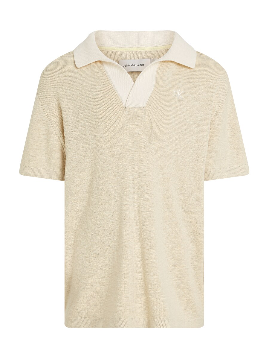 

Рубашка Calvin Klein Jeans, цвет Beige/Light beige
