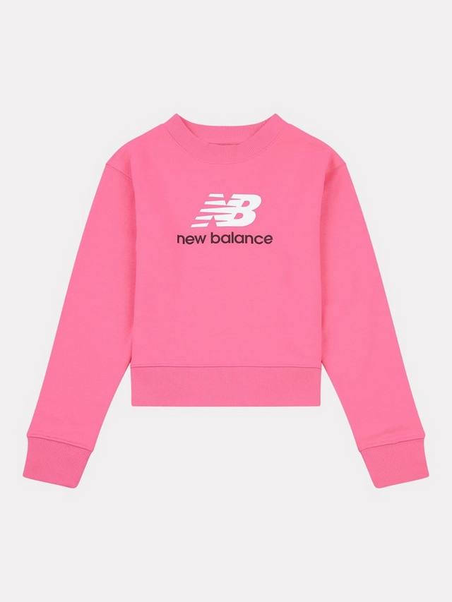 

Детский худи с логотипом из велюра New Balance, Dragon Berry