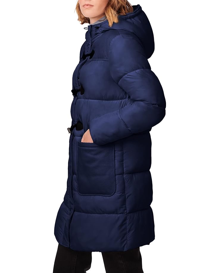 

Пуховик Bernardo Fashions Combo Fabric Toggle Puffer, цвет Night Shadow