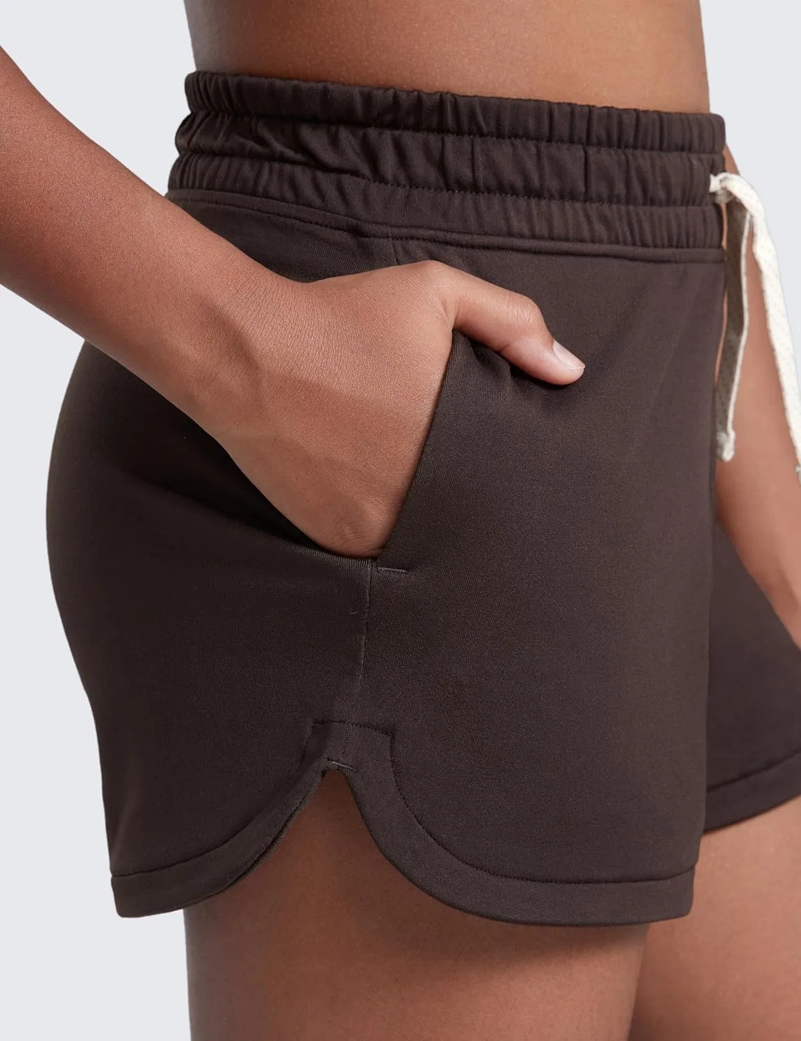 Шорты для активного отдыха CRZ YOGA Cloud Jersey, цвет Hot Fudge Brown — фото 4