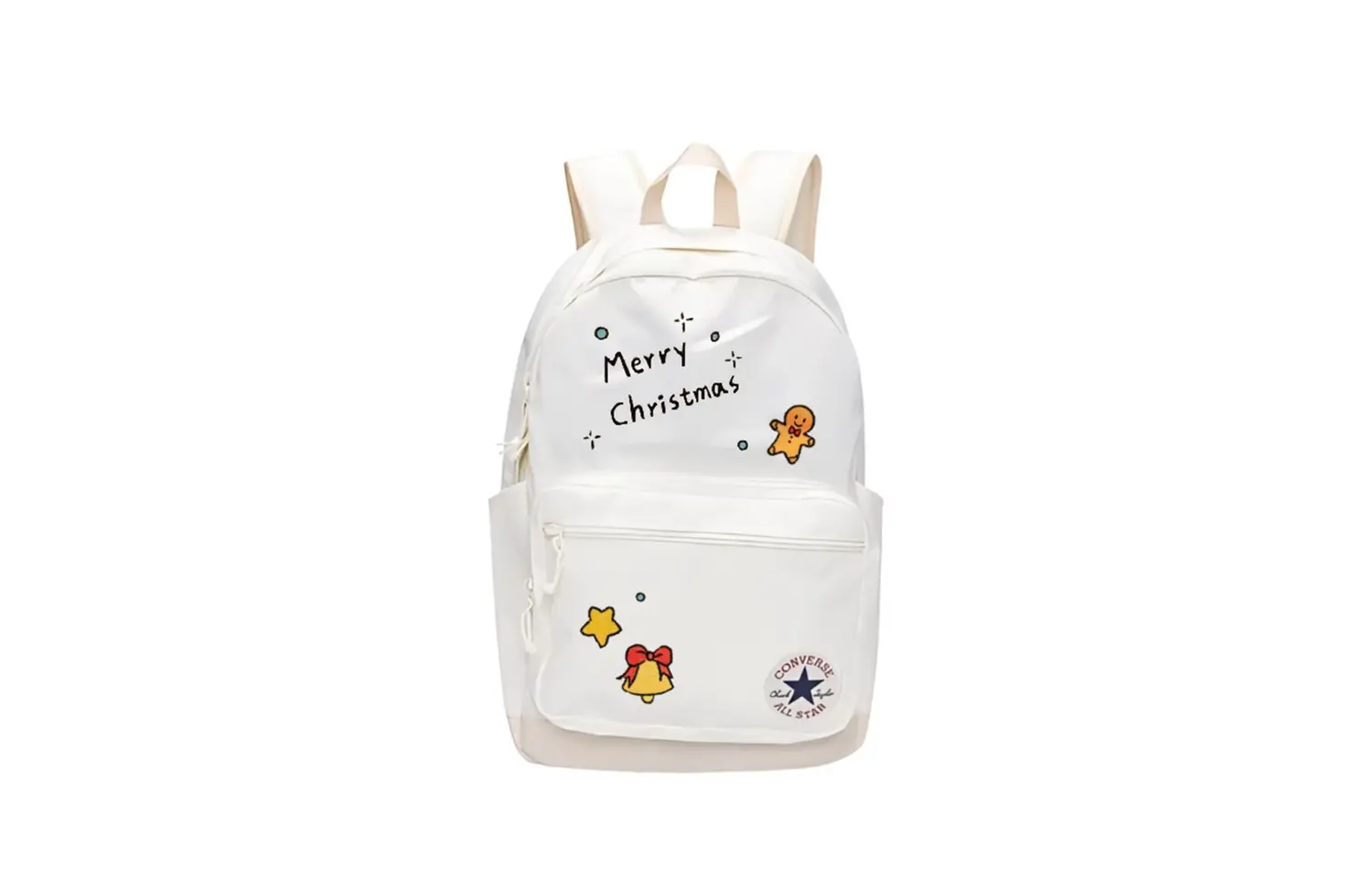 

Converse Полиэстеровый рюкзак обычный унисекс белый, Christmas Doll