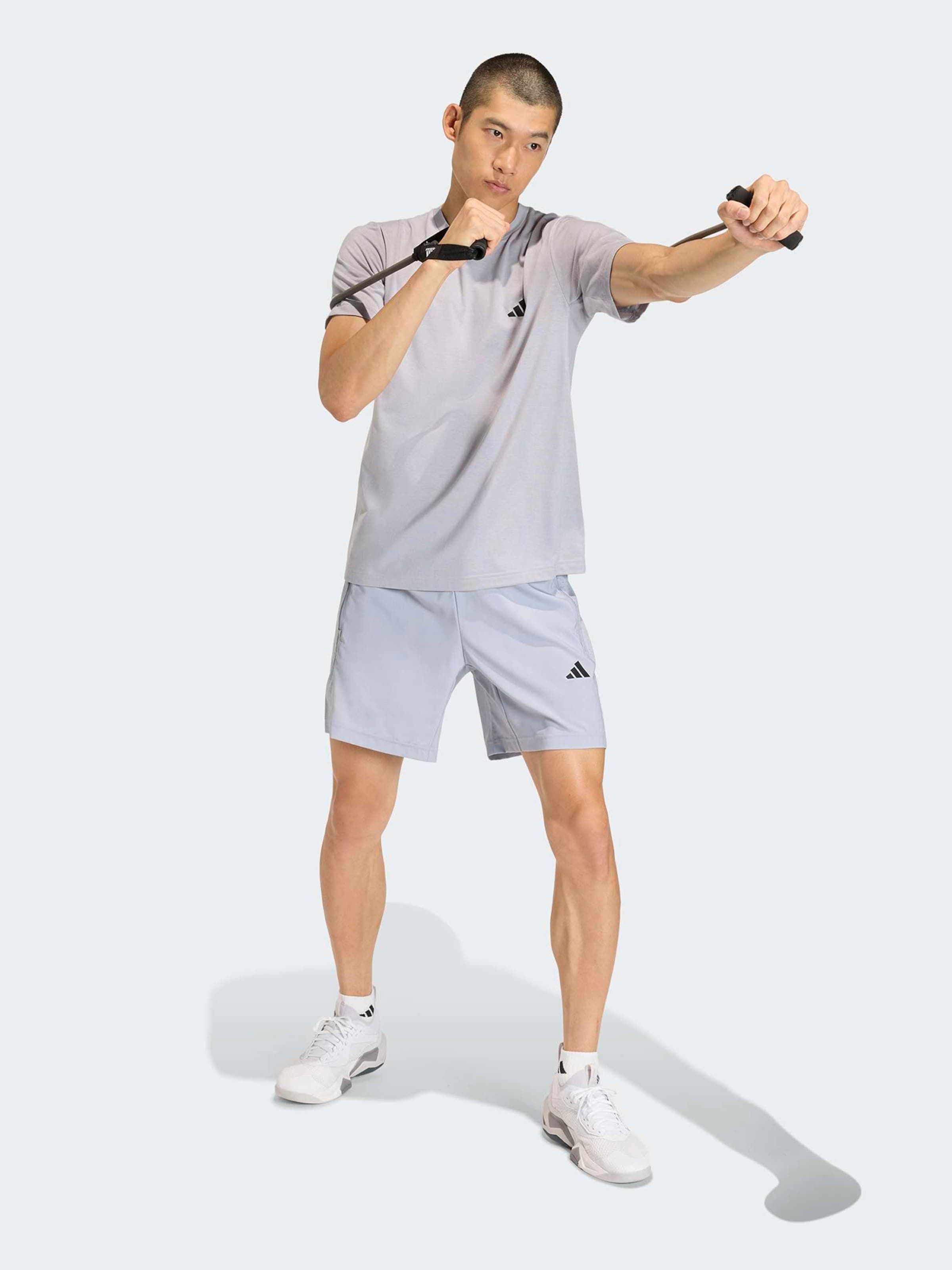 Adidas Performance Обычные тренировочные шорты в светло-сером цвете — фото 2