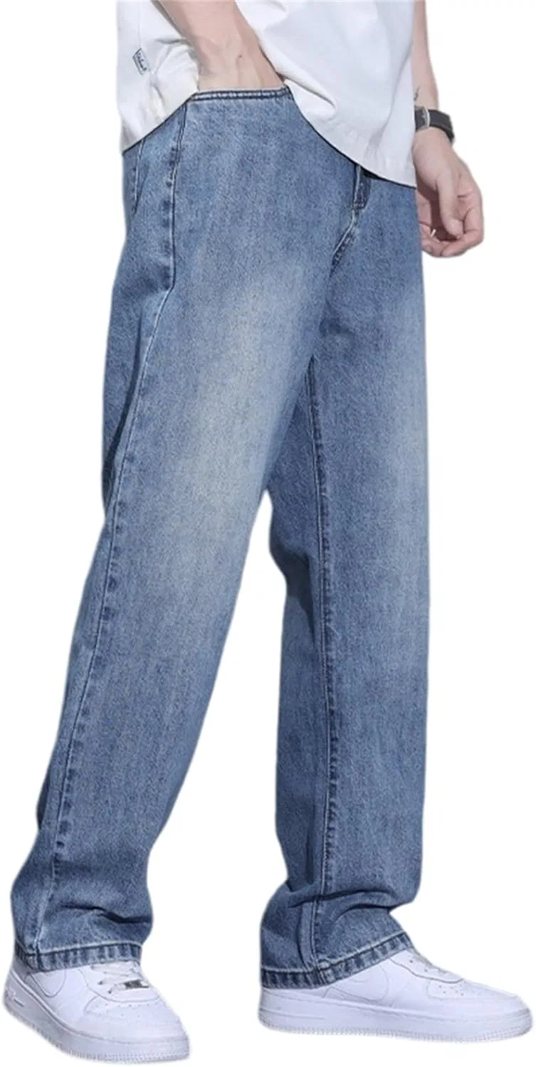 Джинсы свободные Men's Baggy Jeans, Light Blue