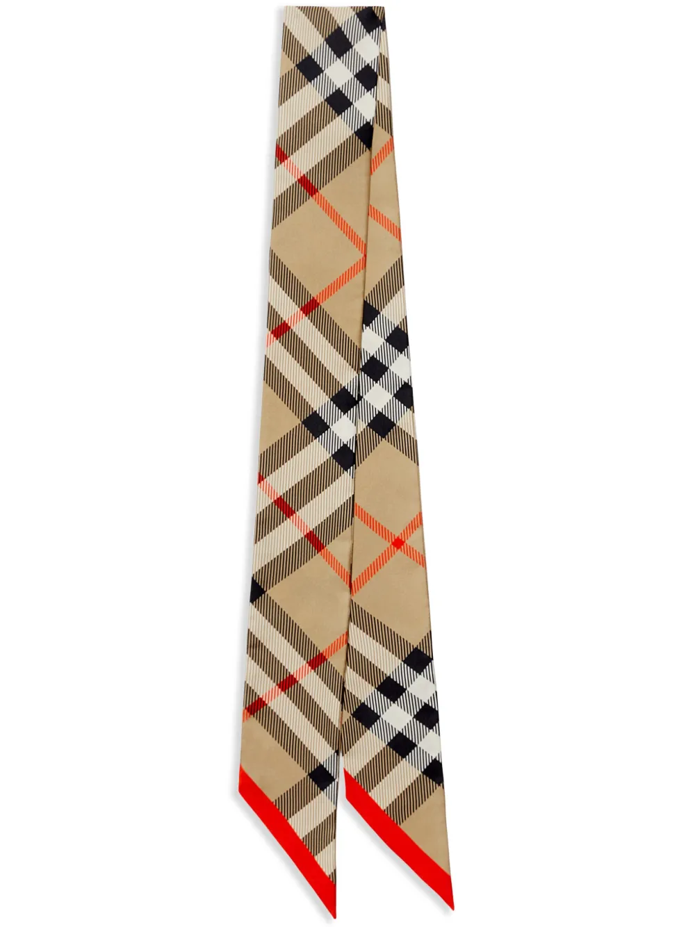 

Шелковый платок в клетку House Check BURBERRY, нейтральный