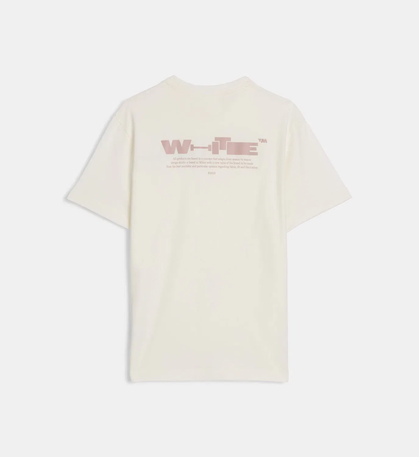 Фирменная хлопковая футболка Off White, белый — фото 2