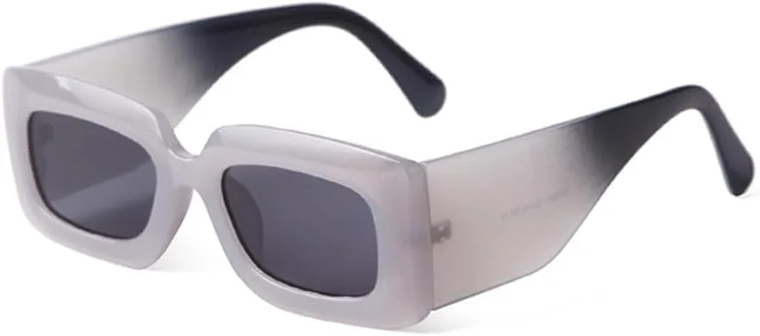 

Модные солнцезащитные очки с широкими заушниками и прямоугольной формой для женщин и мужчин, в винтажном стиле, черепаховой расцветки, увеличенного размера MTZJH, C2