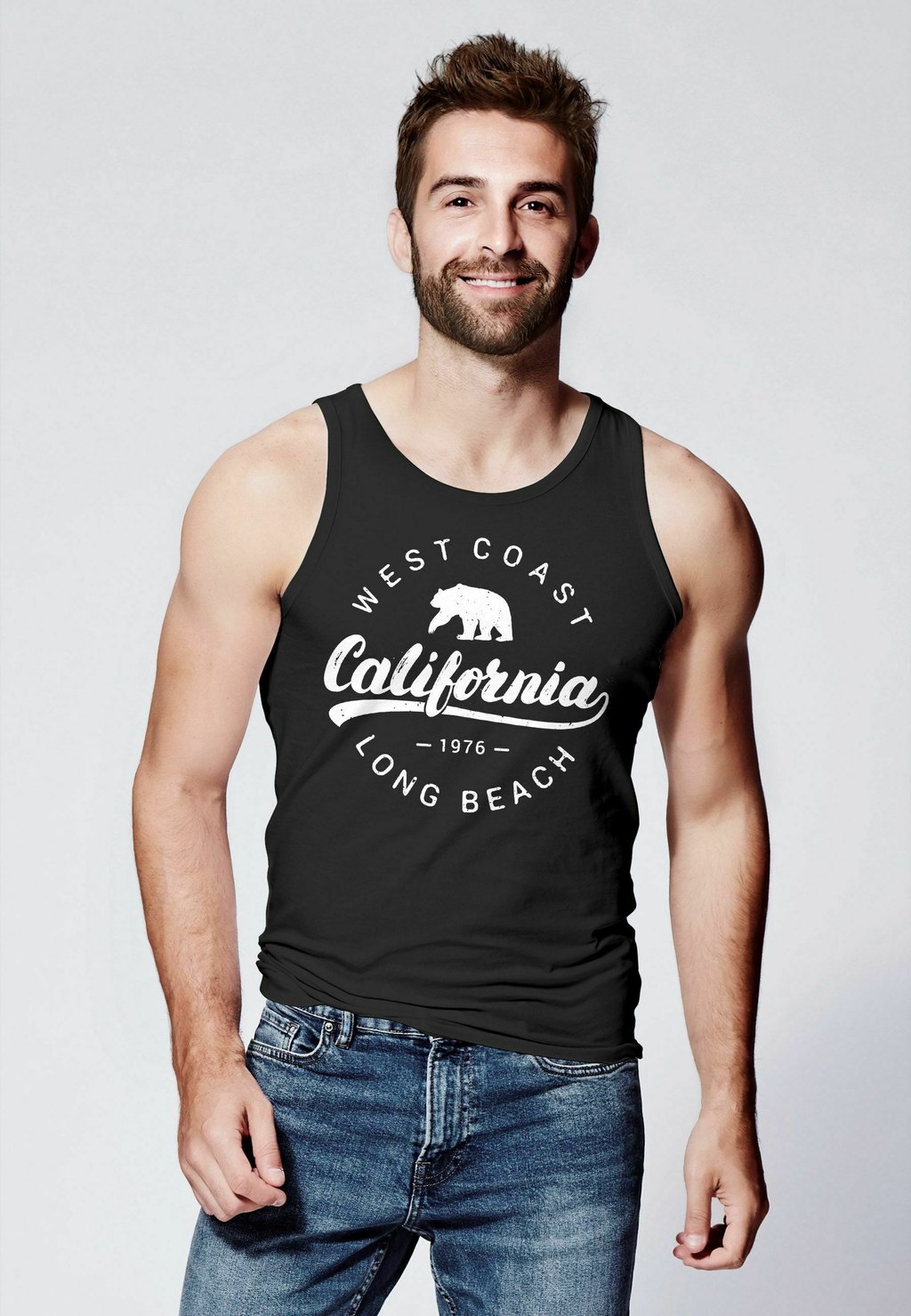 

Топ TANK CALIFORNIA REPUBLIC MUSKELSHIRT MUSCLE Neverless, черный