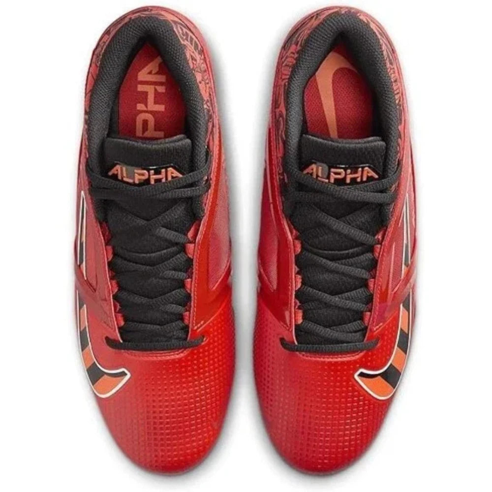 Футбольные бутсы Nike Alpha Menace 4 Pro FQ3984-600 мужские, красно-черные, литые, UWU862 Nike, красный — фото 3