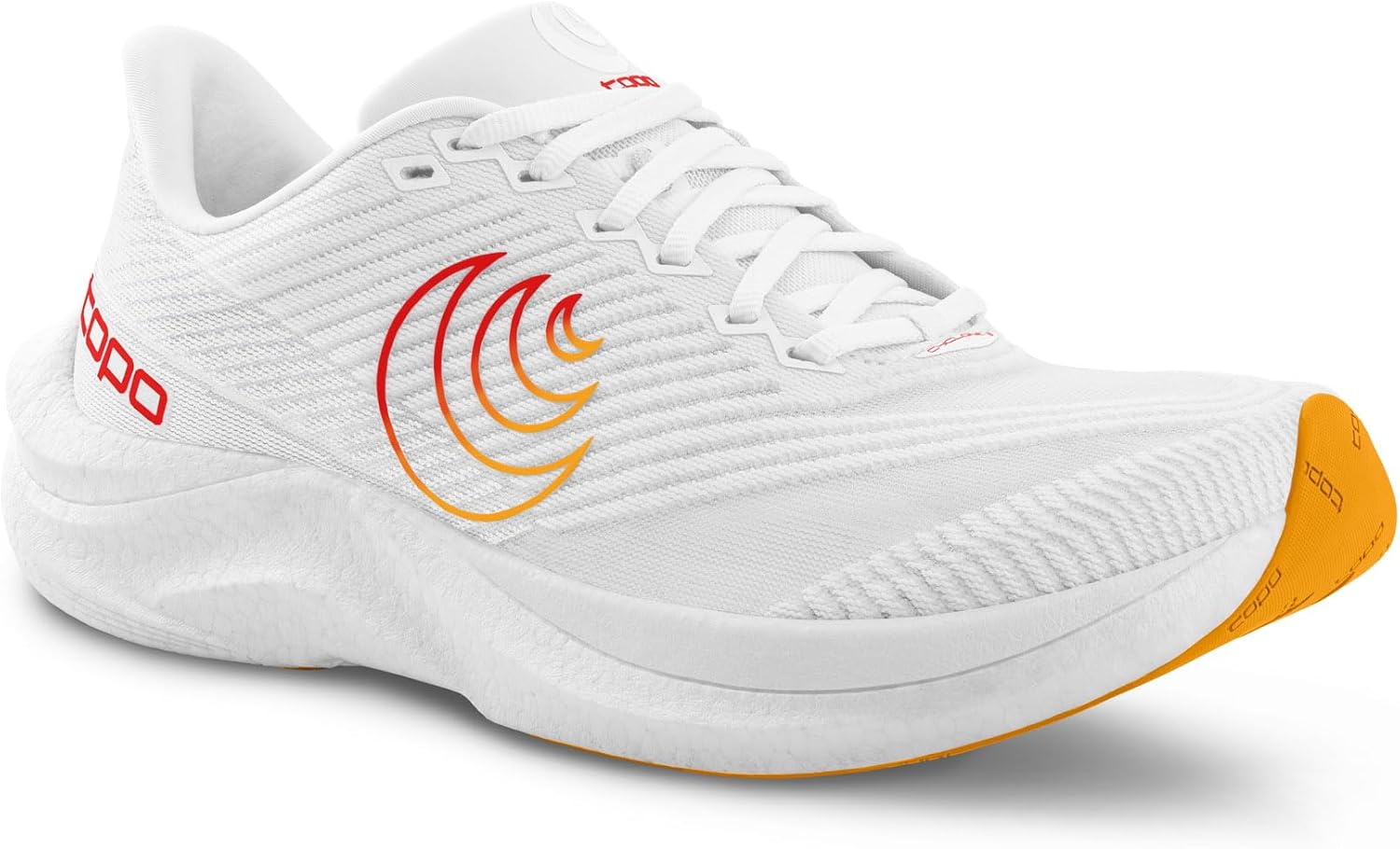 Мужские кроссовки Topo Athletic Cyclone 3 с легкой конструкцией и удобной посадкой, перепад 5 мм, для бега по дороге, белый — фото 2